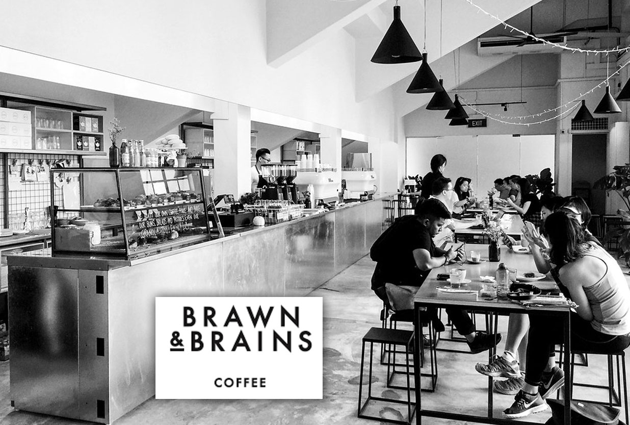 Coffee lover at Brawn & Brains Coffee